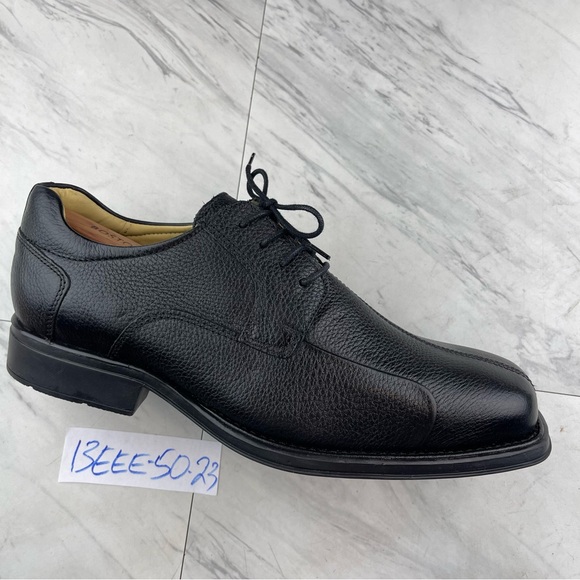 Studio Belvedere Men 13 EEE E3 Wide Bay Bridge Shoes Black Leather Oxford  Derby